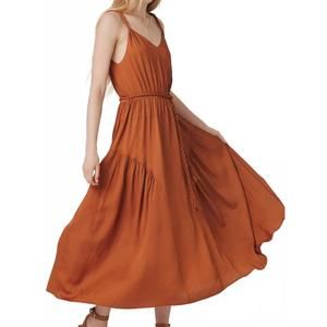 NEW BILA77 aura midi dress in orange